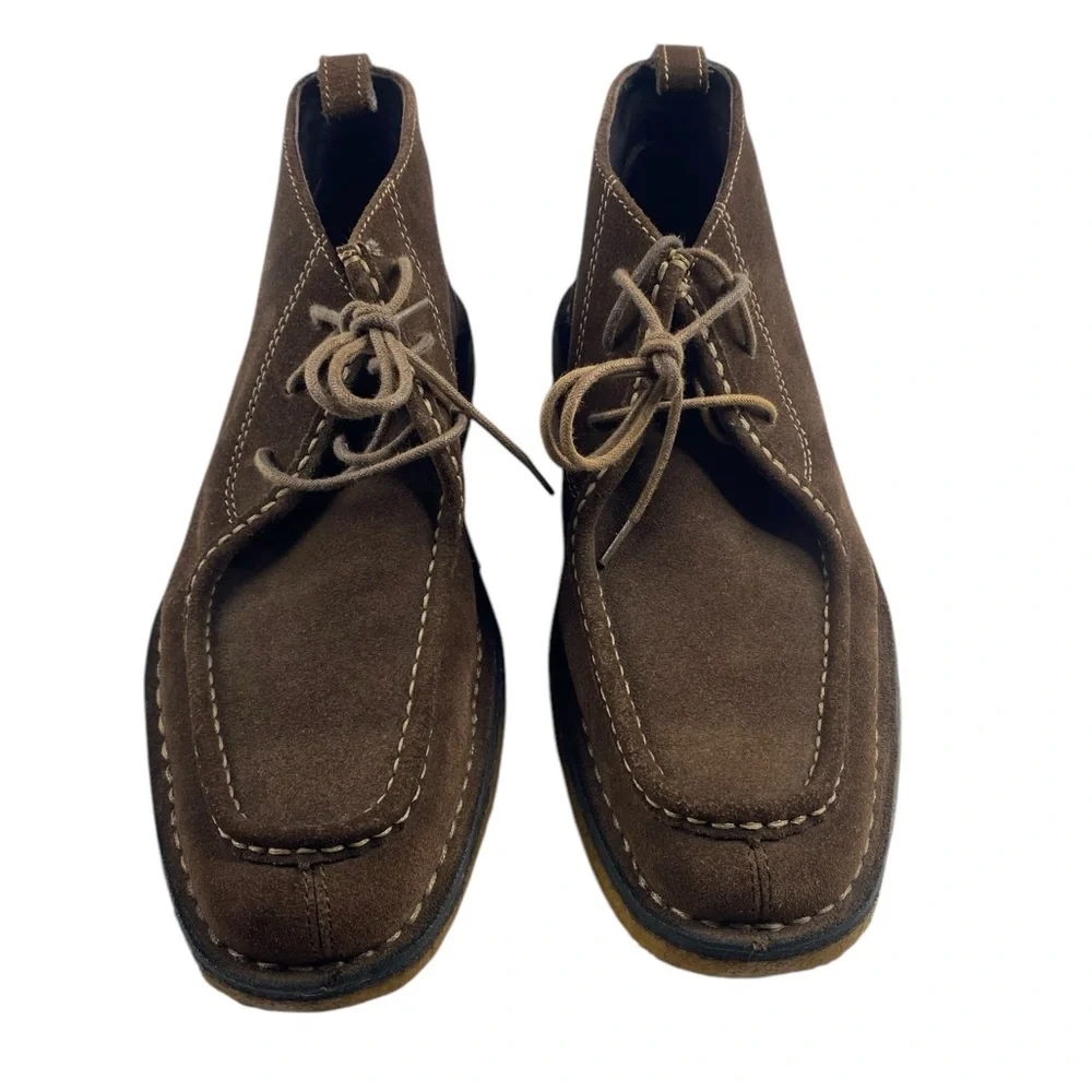 Johnston & Murphy Chukka Suede Boot, Chocolate Brown, Size 8.5